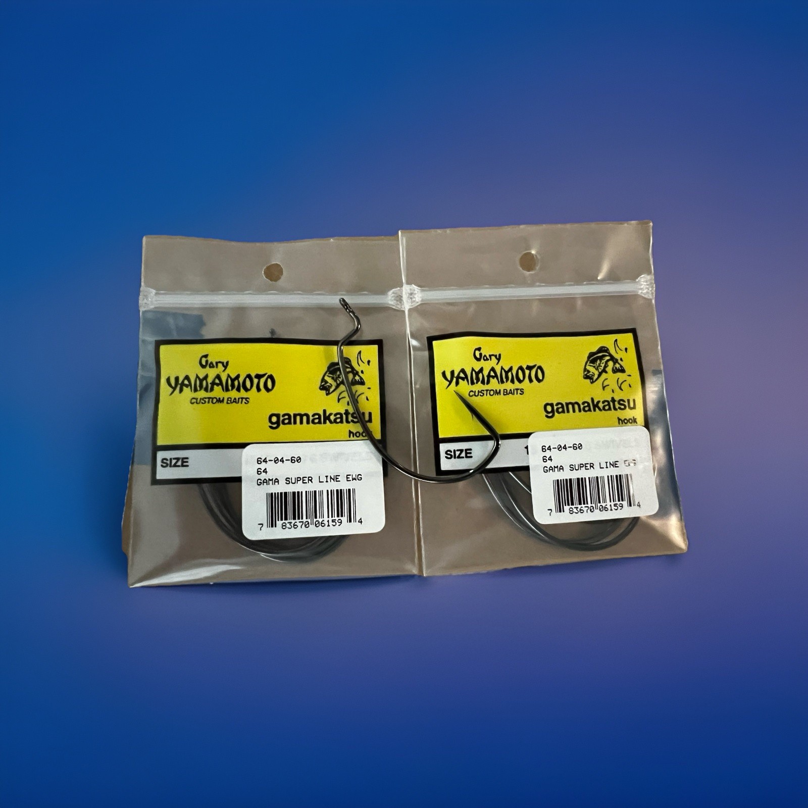 *lot Of 2* Gamakatsu 6/0 Superline EWG Hooks 4 Hooks Per Pack