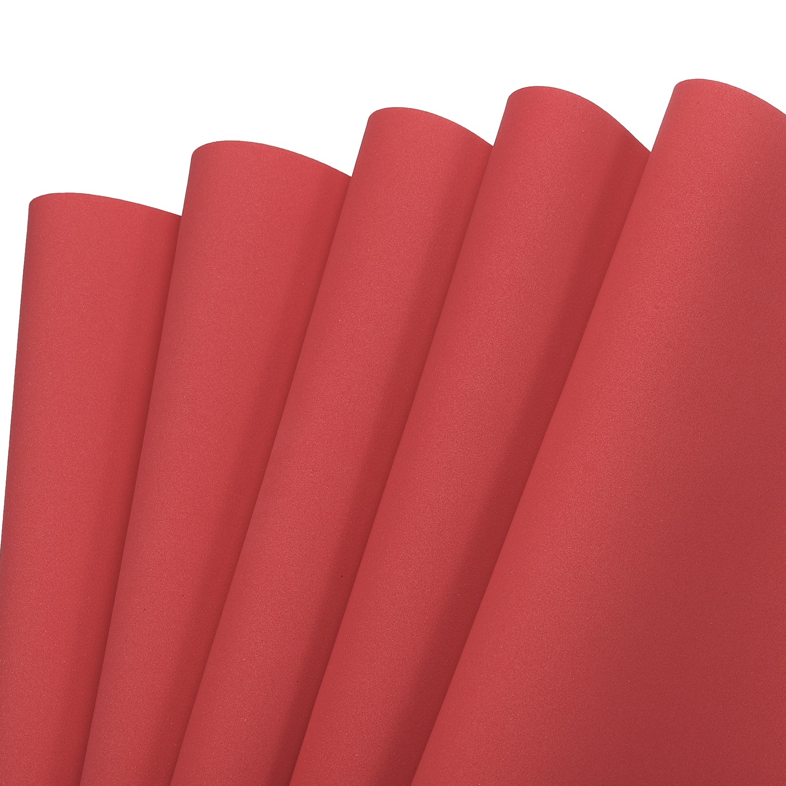 EVA Foam Sheets Bright Red 19.7 Inch x 19.3 Inch 1mm Thick Crafts Sheets 5Pcs