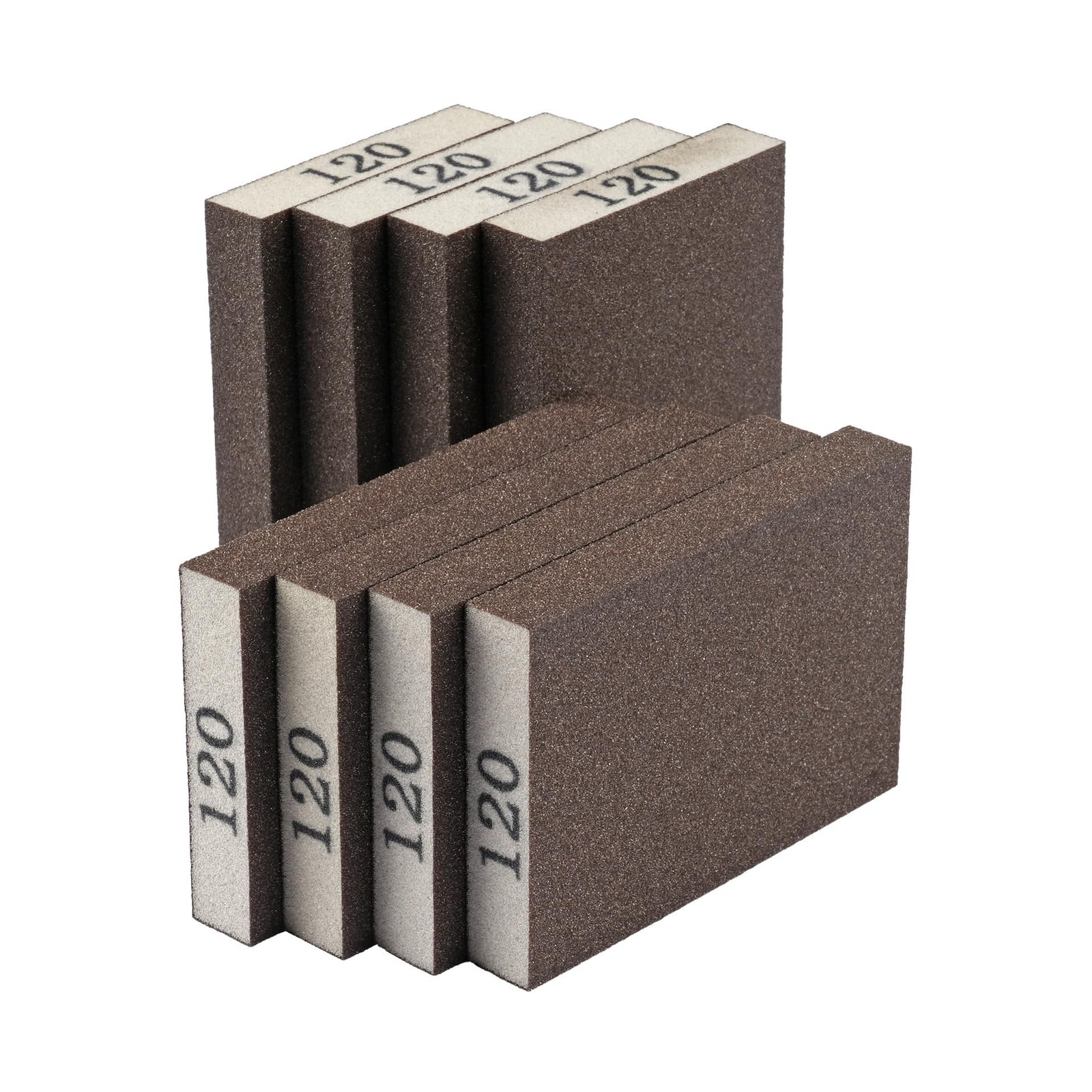 8 Pack Sanding Sponge, Sanding Blocks 120 Grit Assortment, Sand Paper for Woo...