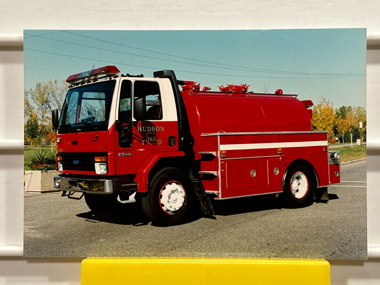 Hudson WI Ford Cargo tanker Fire Apparatus Print A33