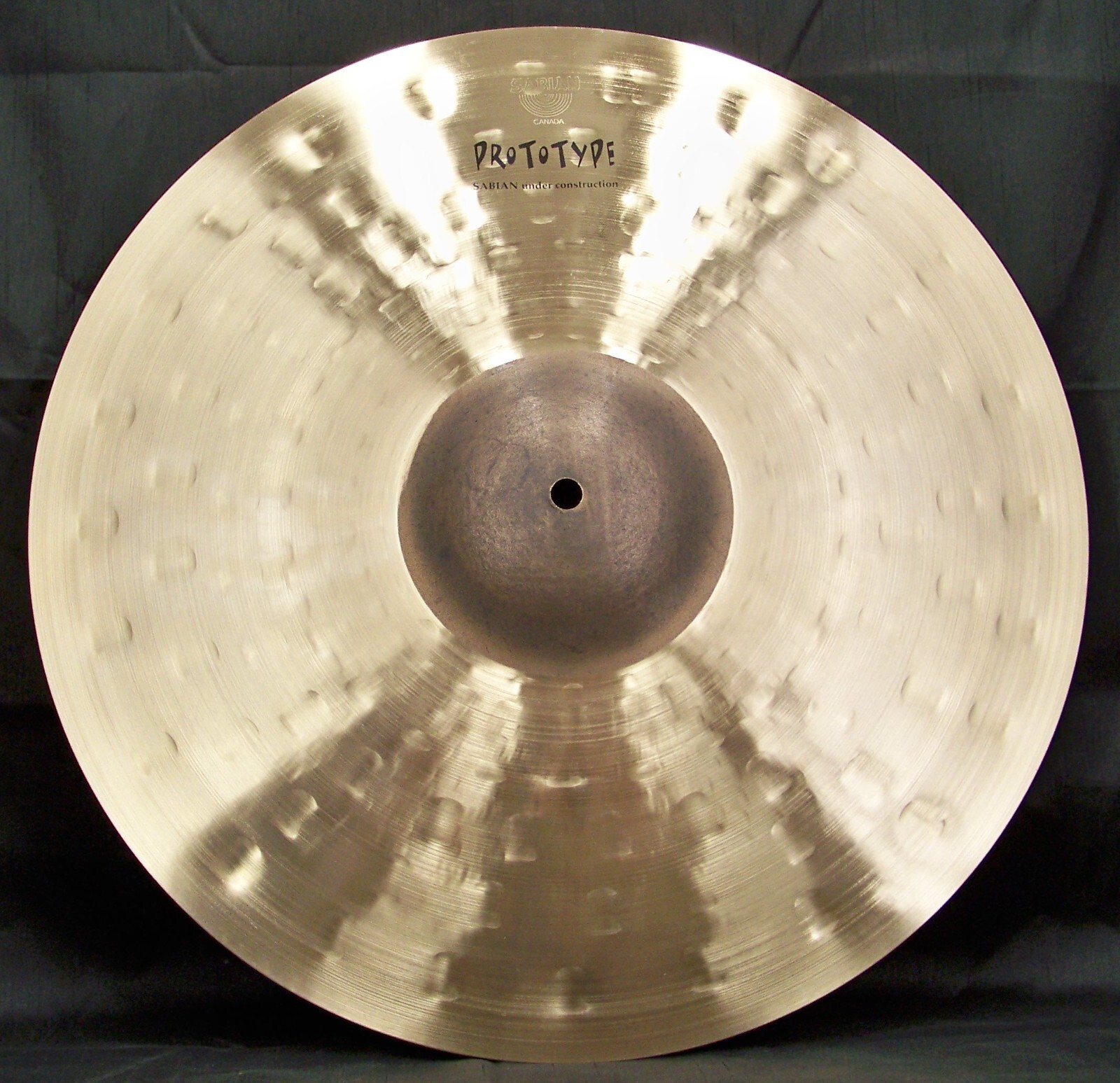 Sabian Prototype HHX 18" Raw Hammer Bell Crash Cymbal/New-Warranty/1409 Grams