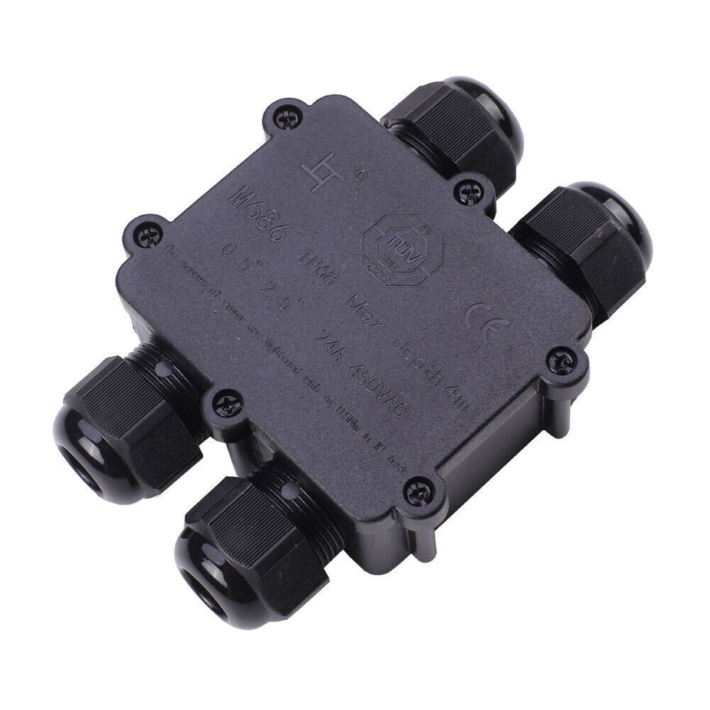 Brand New Junction Box Cable Sleeve 4 Switch H Socket H-Box IP68 Waterproof PVC