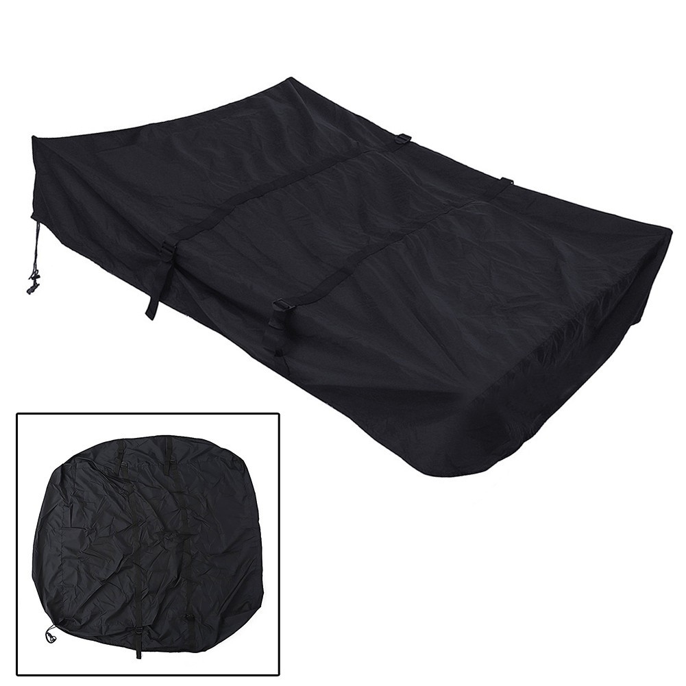 Tear Proof Car Roof Tent Cover with Bag Black Color for Camping Adventure