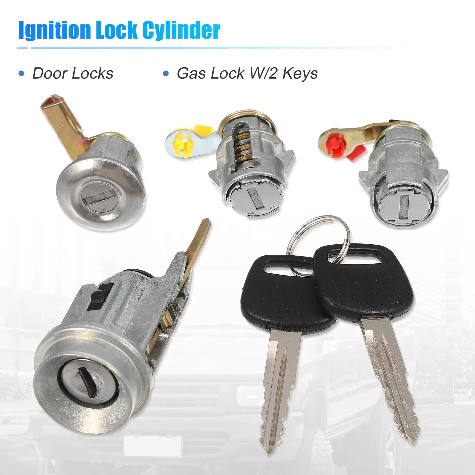 Ignition Door Lock Cylinder Key Set For Toyota Hilux 4Runner Pickup 1989-1995 US