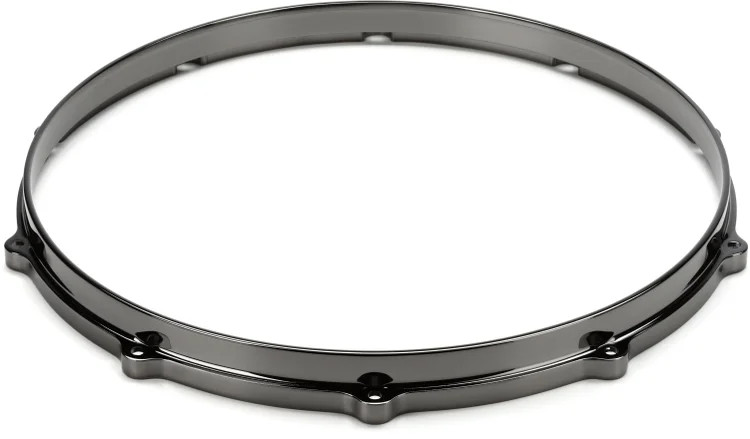 Tama Die Cast 10-Lug Snare Drum Hoop - 14 inch - Black Nickel - Batter Side
