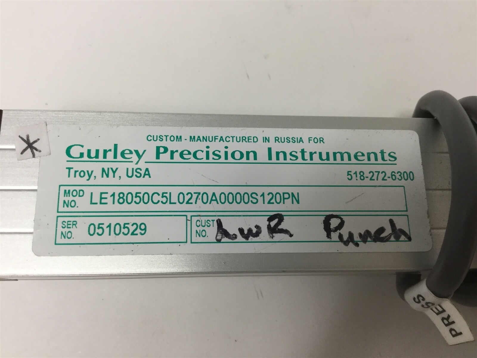 Gurley Precision Instruments LE18050C5L0270A0000S120PN Linear Optical Encoder