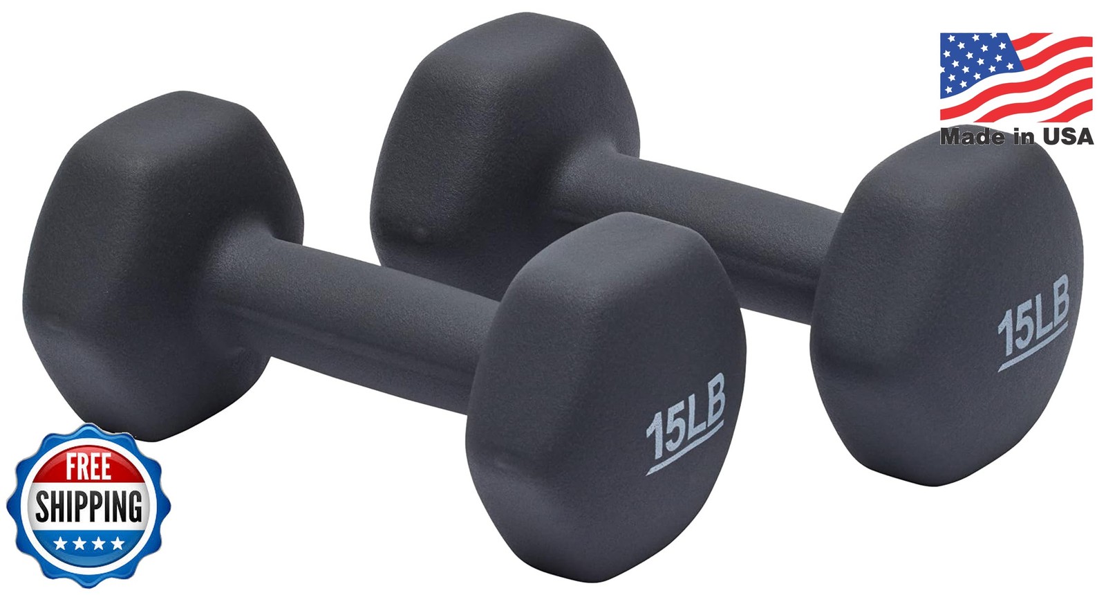Amazon Basics Neoprene Dumbbell Hand Weights for Exercise and Muscle Toning