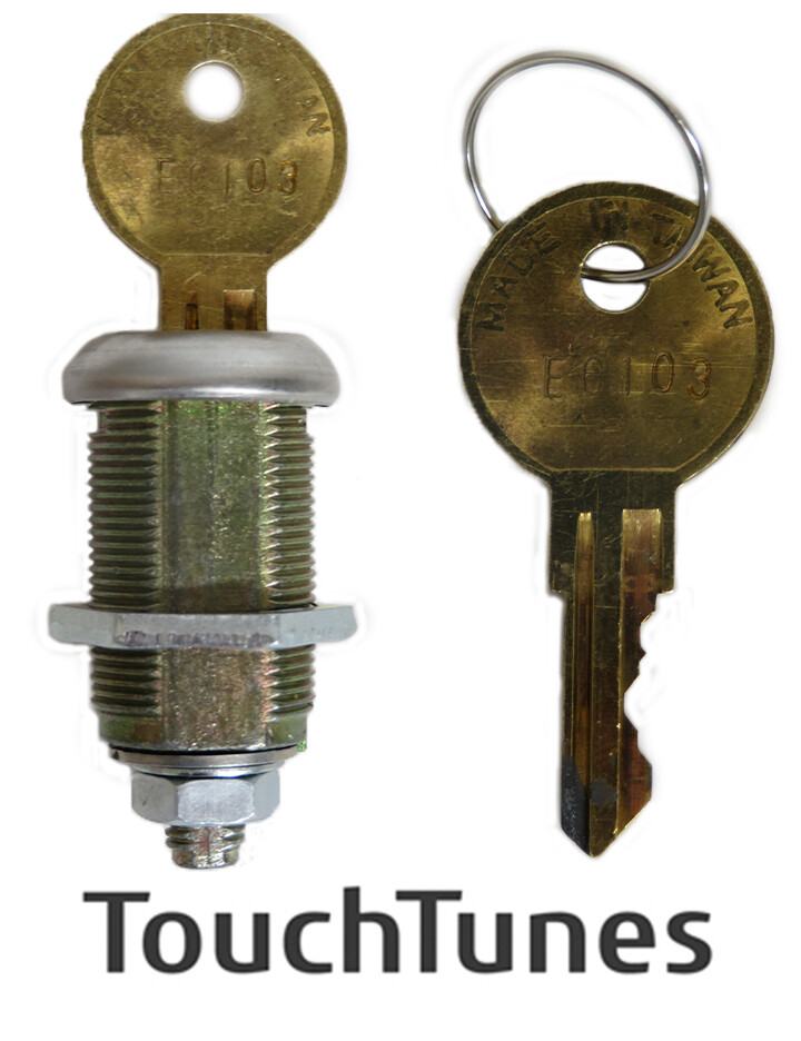 EC-103 Jukebox key and lock variation - Touchtunes, Rockola you select option