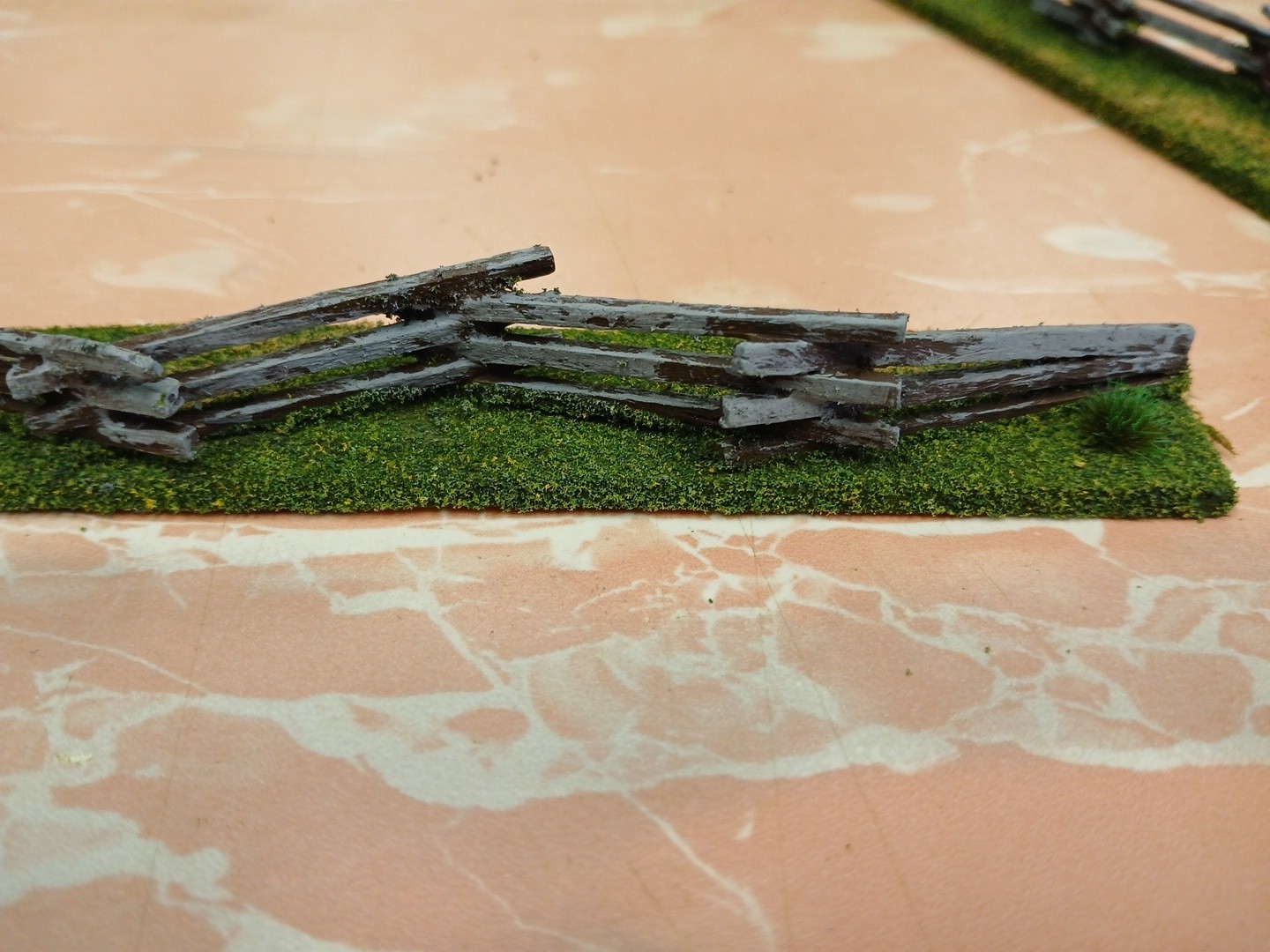 42" based Model Split Rail Zigzag Snake Fence wargaming scenery Terrain 25mm