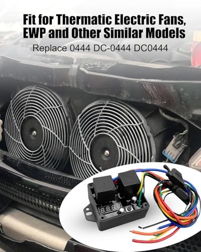 Digital Thermatic Fan Switch Kit 12V and 24V Replace DC-0444 Adjustable