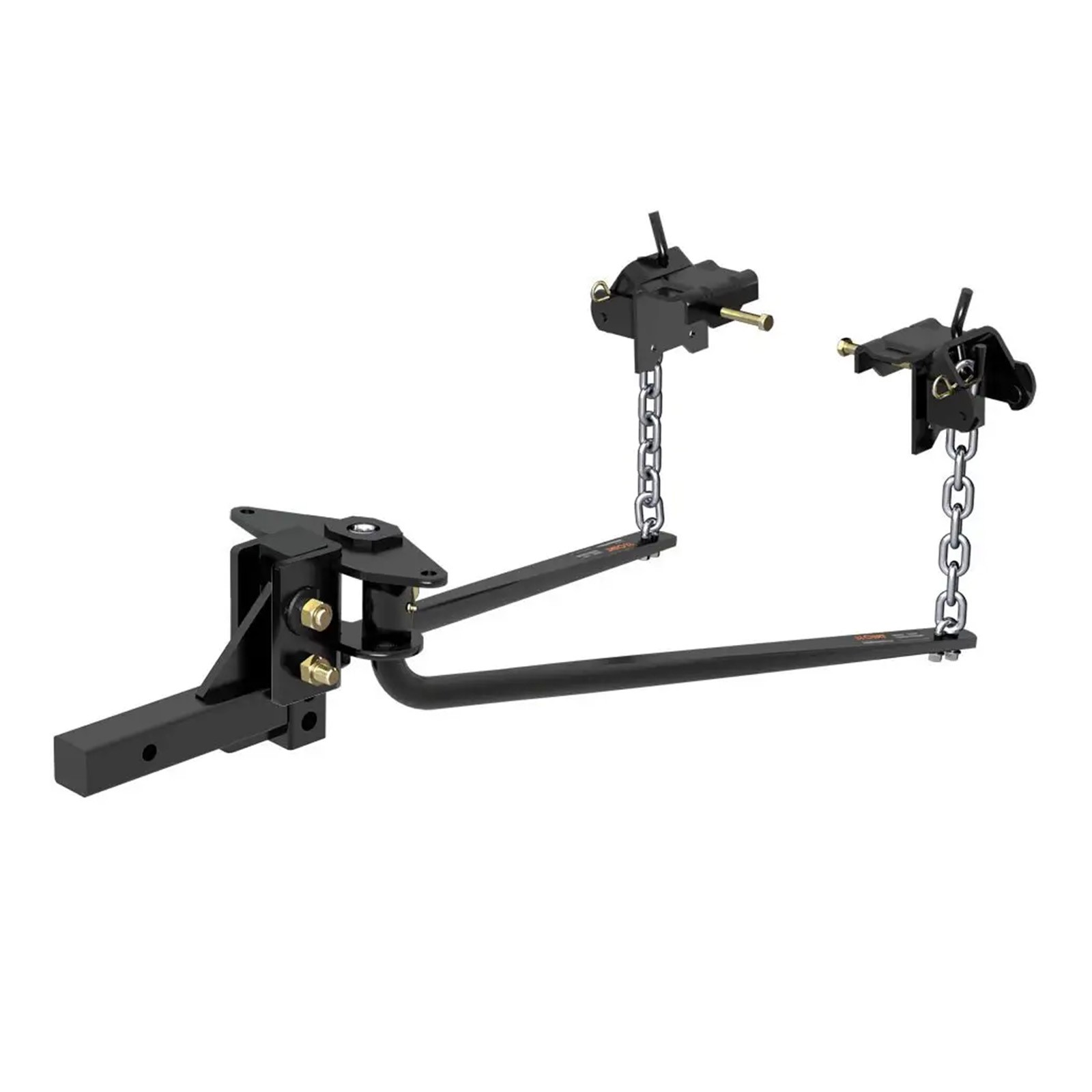 Curt MV Adjustable Round Bar Weight Distribution Hitch 2" Receiver 6000 LB GTW