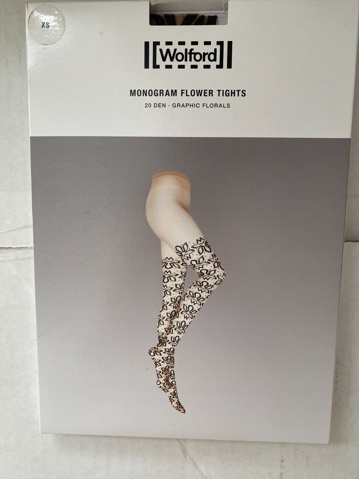 Wolford Monogram Flower Tights (Brand New)