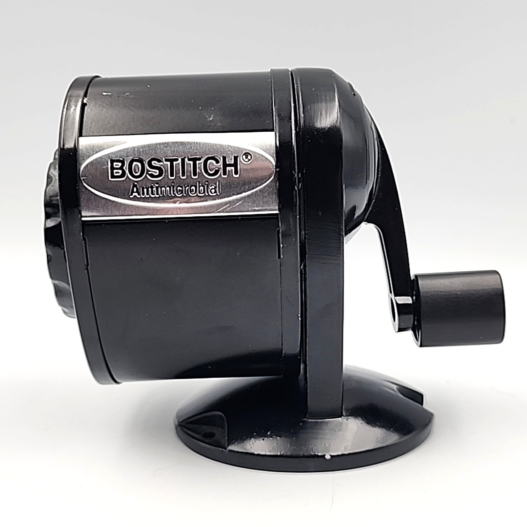 Bostitch Pencil Sharpener Manual Metal Black MPS1-BLK Antimicrobial