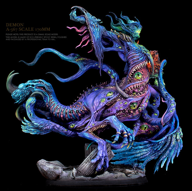 Unpainted Thousand Eye evil person GK Resin GARAGE KIT FIGURES Model New