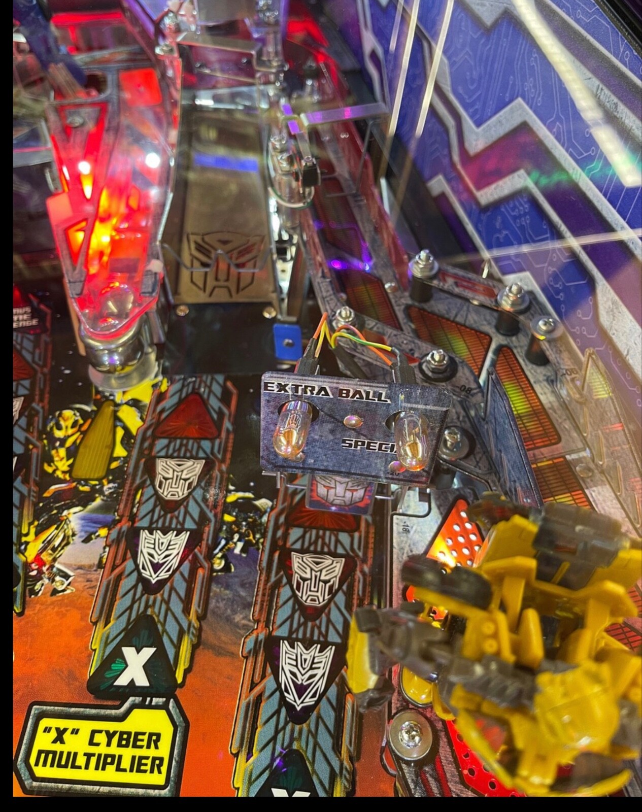 Transformers Pinball Machine Vapor Metallic LED Stealth bulbs!!