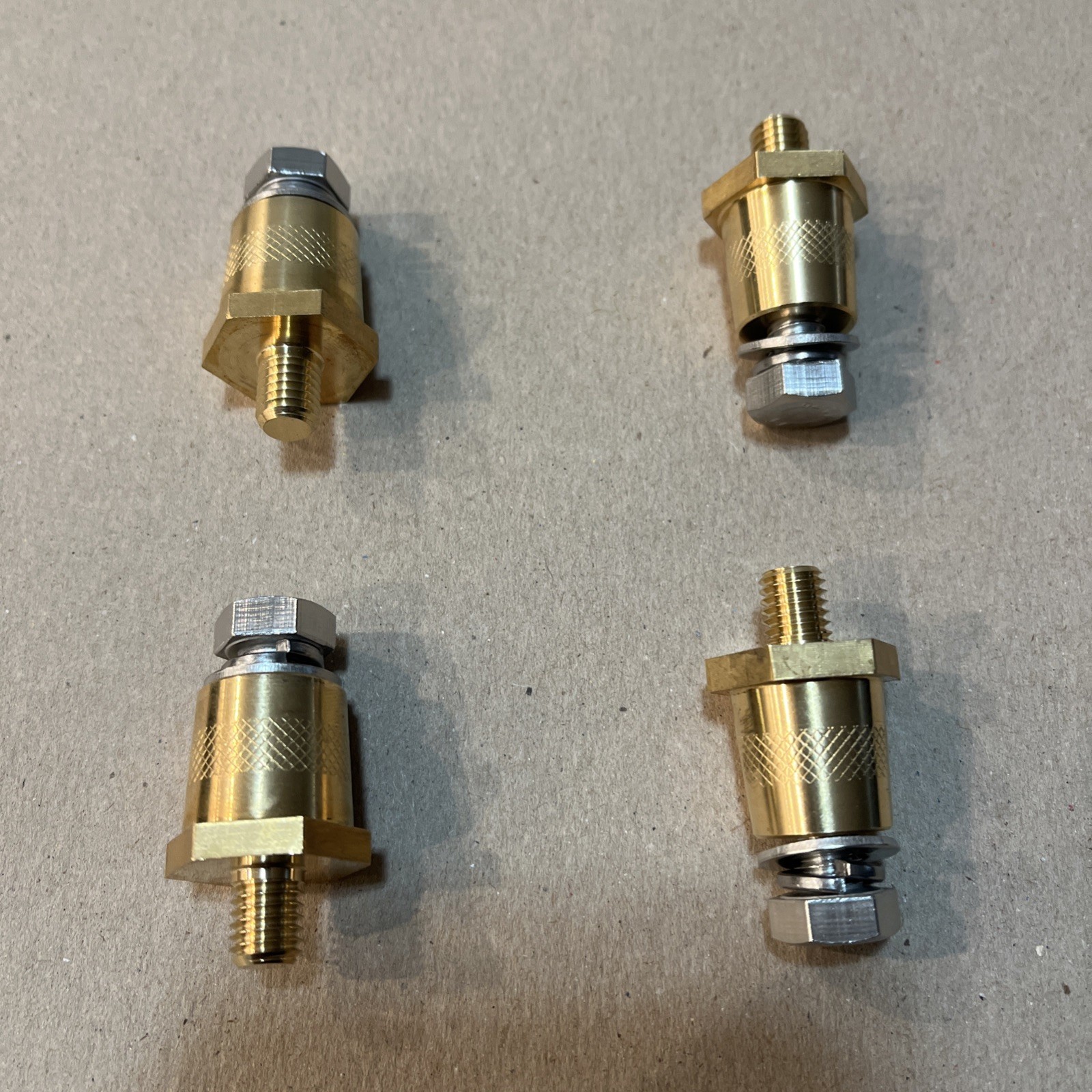 M8 Thread Male Brass Battery Terminal Charging Posts M8 Battery Post Adapter ...
