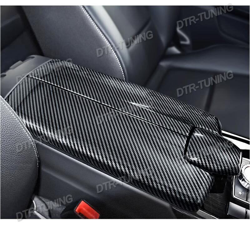 Carbon Fiber Sport Trim Armrest Box Cover For Mercedes CLS 63 AMG W218 2012-2017