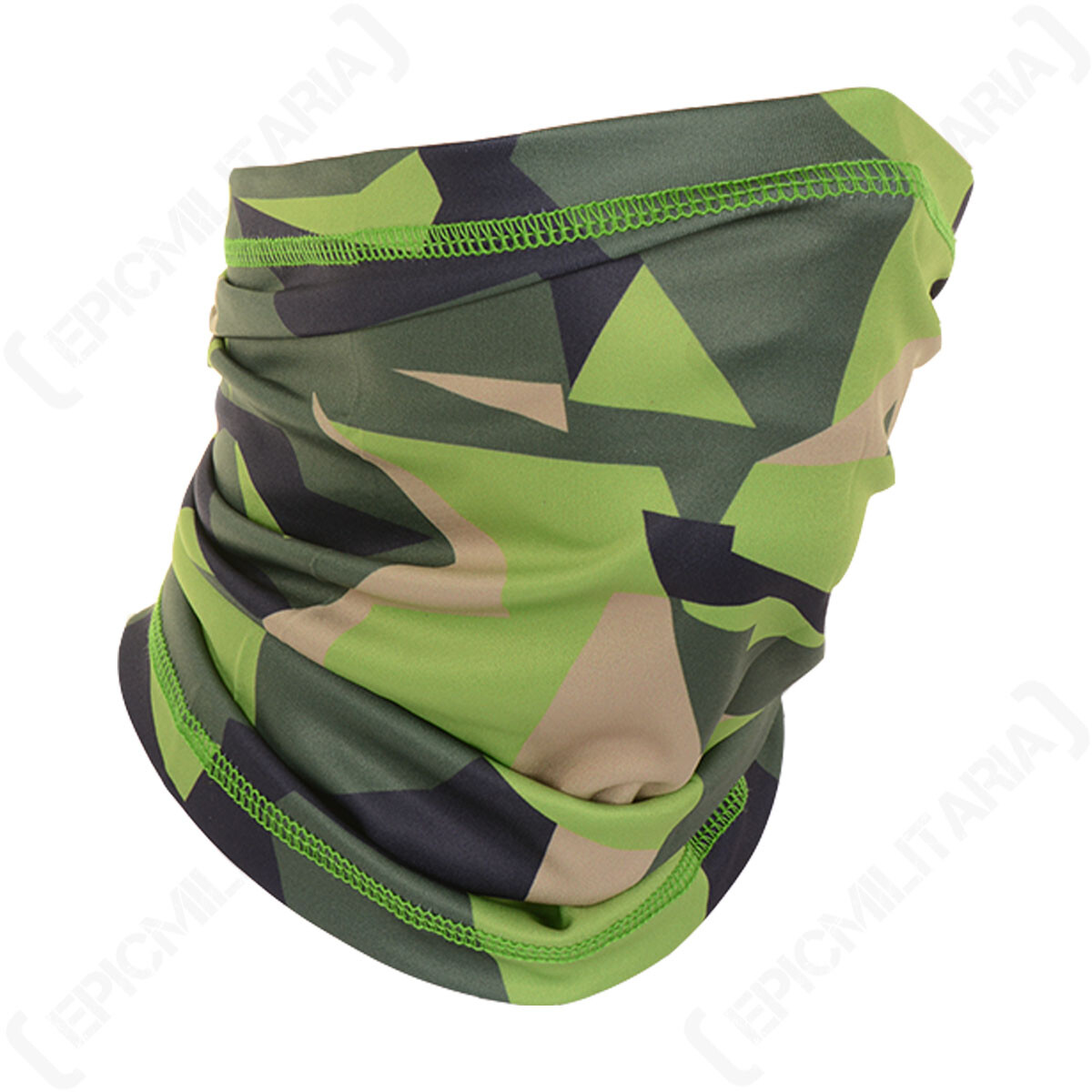 Multi Function Face Neck Scarf  Gaiter Mask - Swedish Camo- One Size Fits All