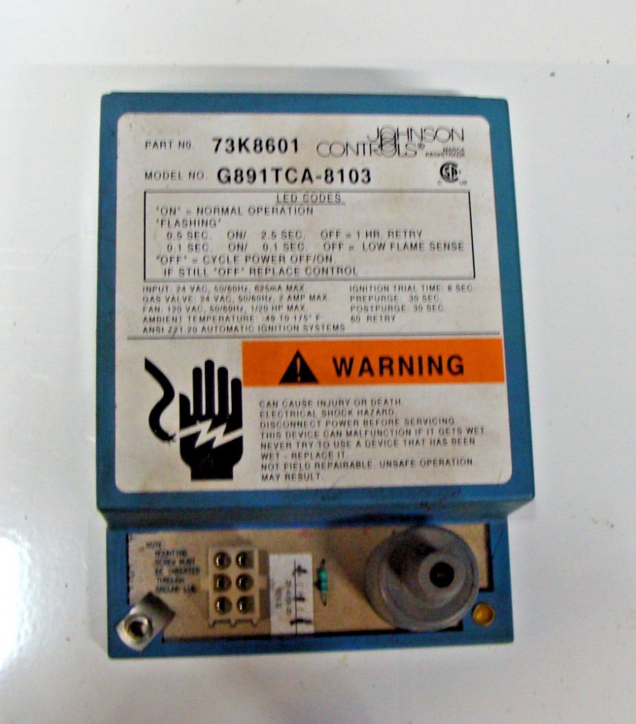Lennox Pulse Johnson Control 73K8601  G891TCA-8103