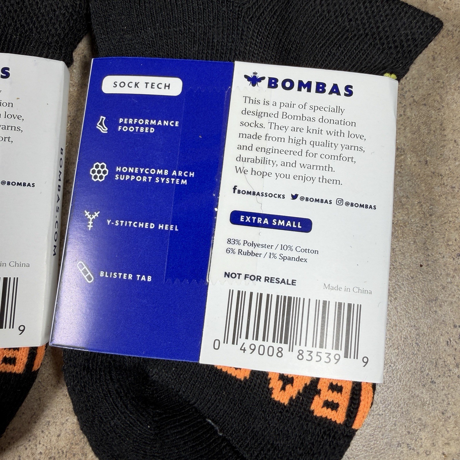 (6 Pairs) BNWT Bombas Ankle Socks Extra Small (Fits Kid Sizes 1-6)