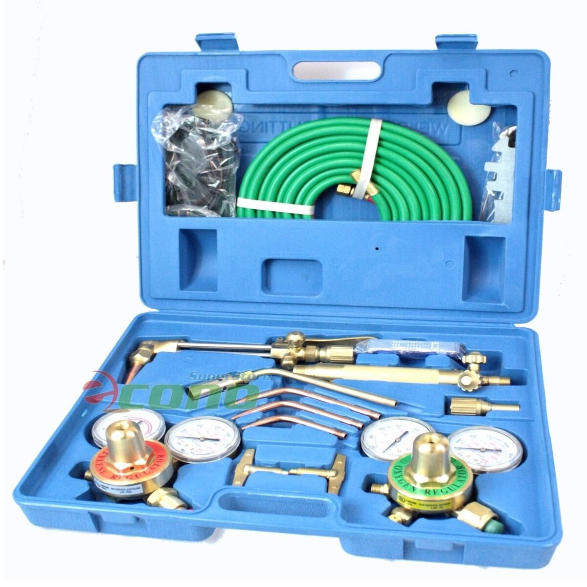 UL Oxygen Acetylene Welding Brazing Cutting Torch Kit Victor Type Gas Soldering
