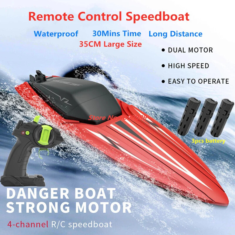 35CM Large RC Racing Boat Radio Control SpeedBoat Driving RC Ship Boat Toy Hot