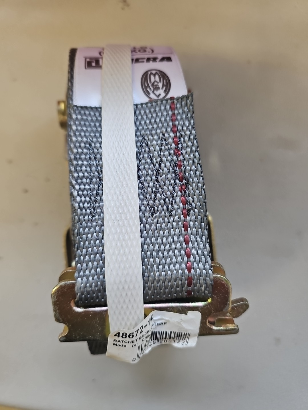 Cargo Strap Ancra 48672-14 Gray Logistic Cam Buckle Strap 16Ft X 2 in 1333lb