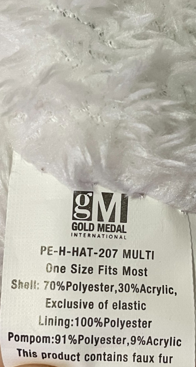 Polar Extreme Pom Pom Insulated Faux Fur Liner Winter Hat