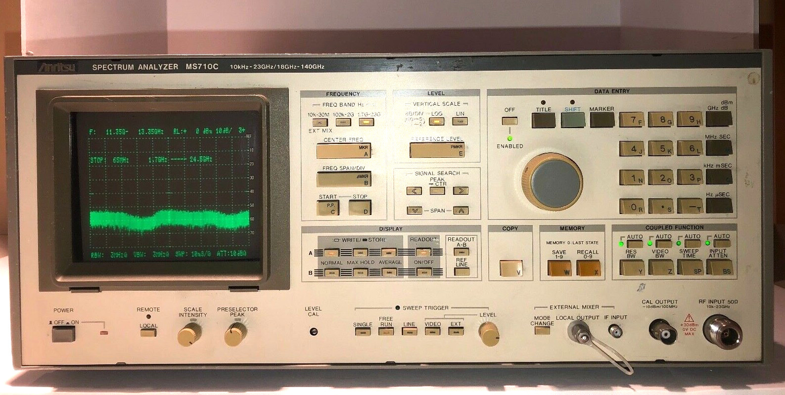 Anritsu MS710C 100kHz-23GHz Spectrum Analyzer