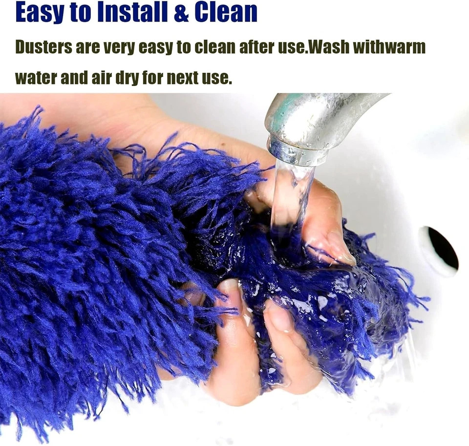 Microfiber Ceiling Fan Duster-Cobweb Cleaner Brush Kit Telescopic Extension Pole