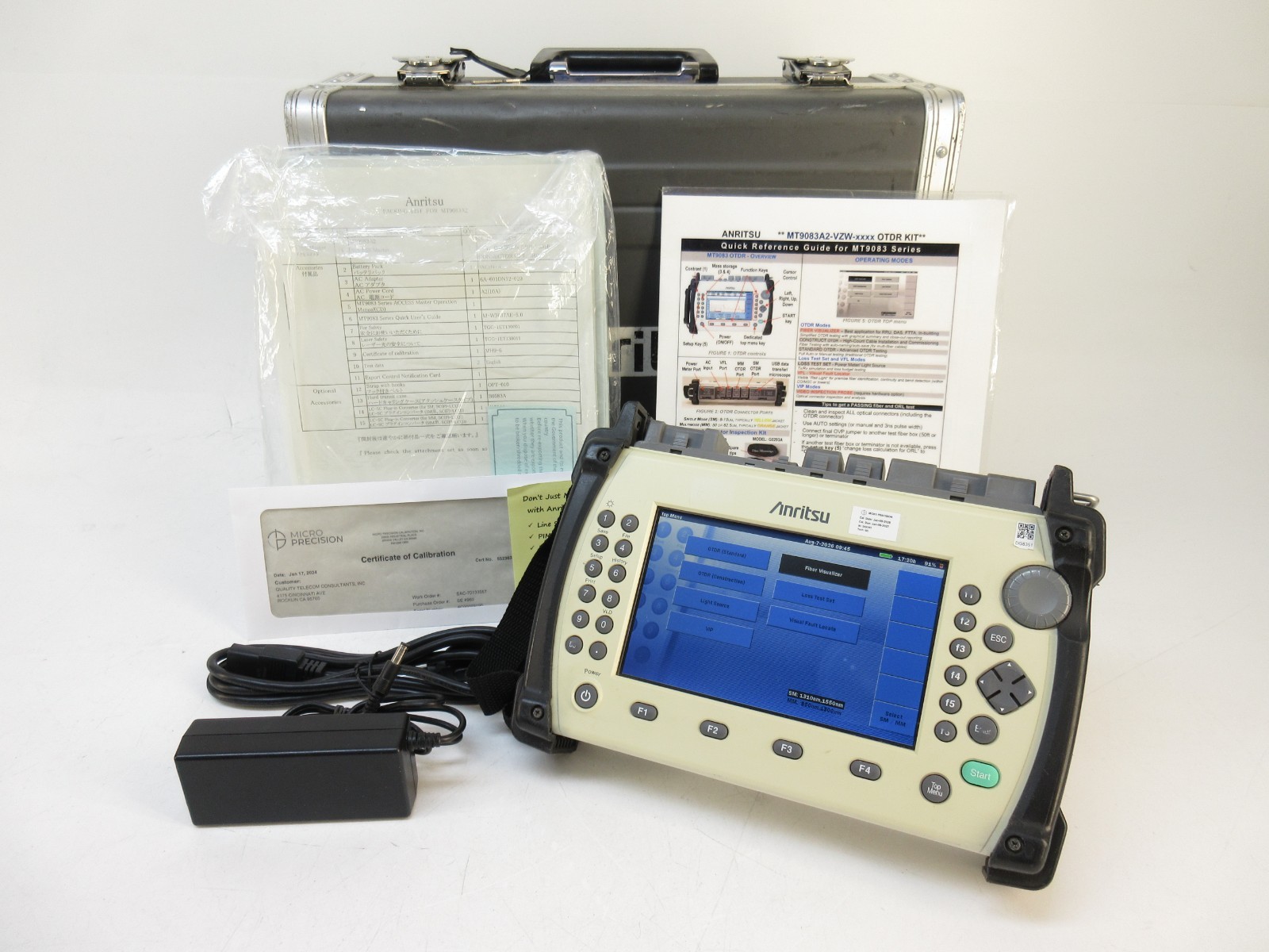 Anritsu MT9083A2-063 Access Master OTDR MM 850/1300nm, SM 1310/1550nm Tested