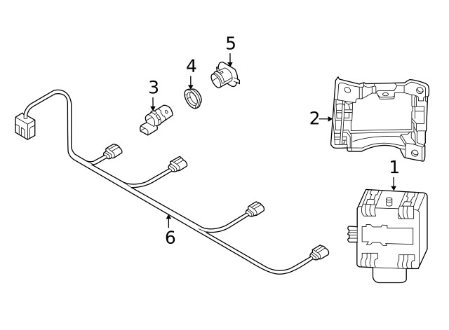 Genuine Audi Blind Spot Detection System Warning Sensor Bracket 8W9-907-176