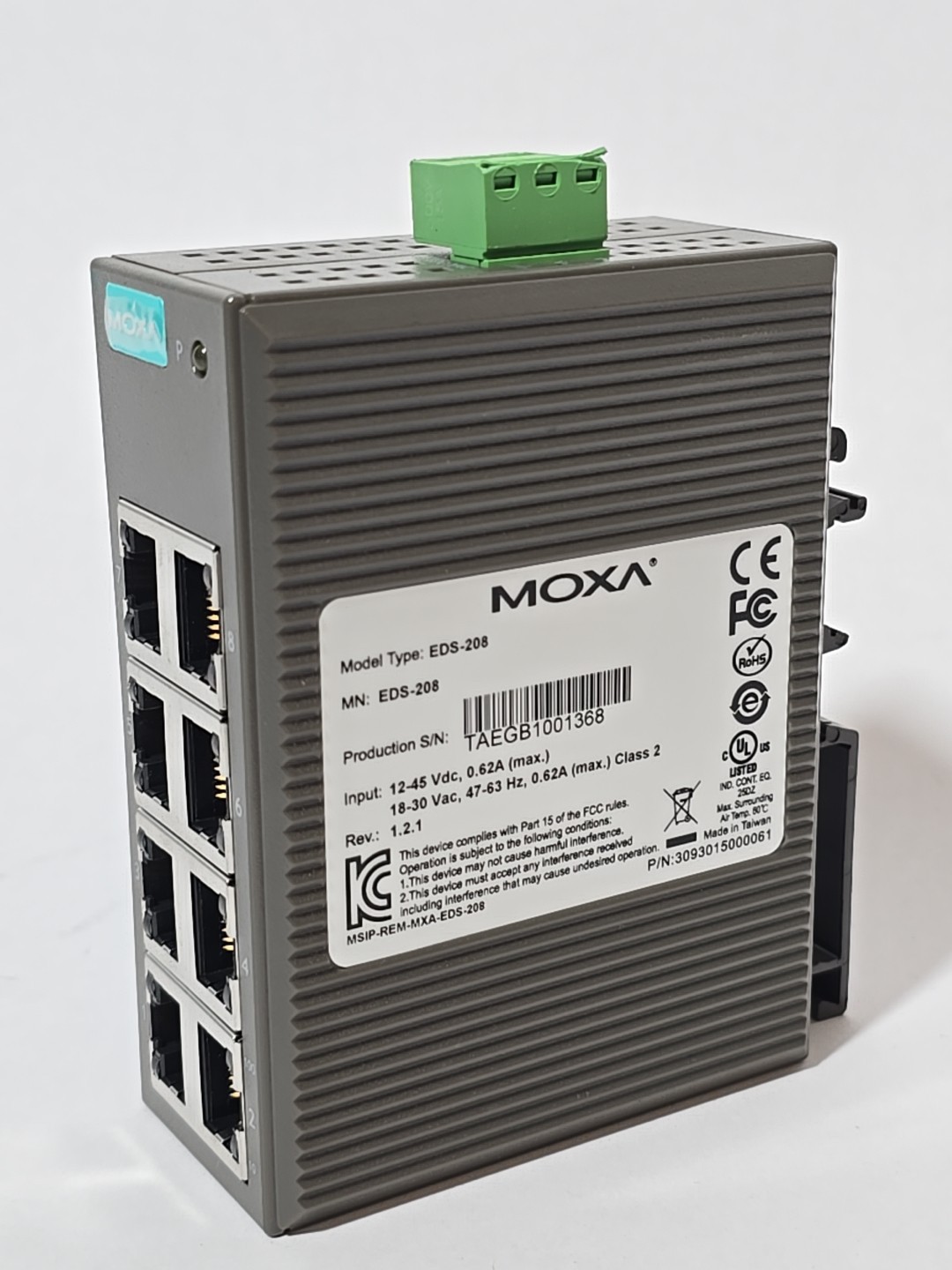 MOXA EDS-208 V2.0.0 New Ships Fast