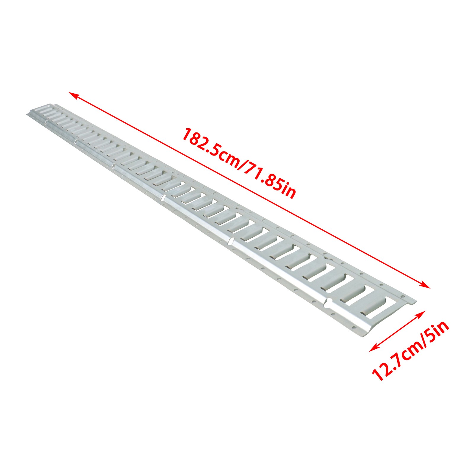 For Vans Trailers Silver 4 PCS 6' E Track Tie Down Rail Kit Carbon Steel