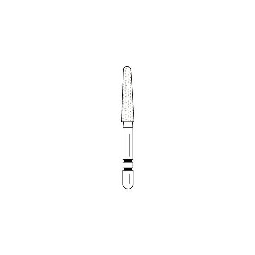 Abrasive Technology Two Striper FG 780.9 Round End Taper Coarse Diamond Burs 5Pk