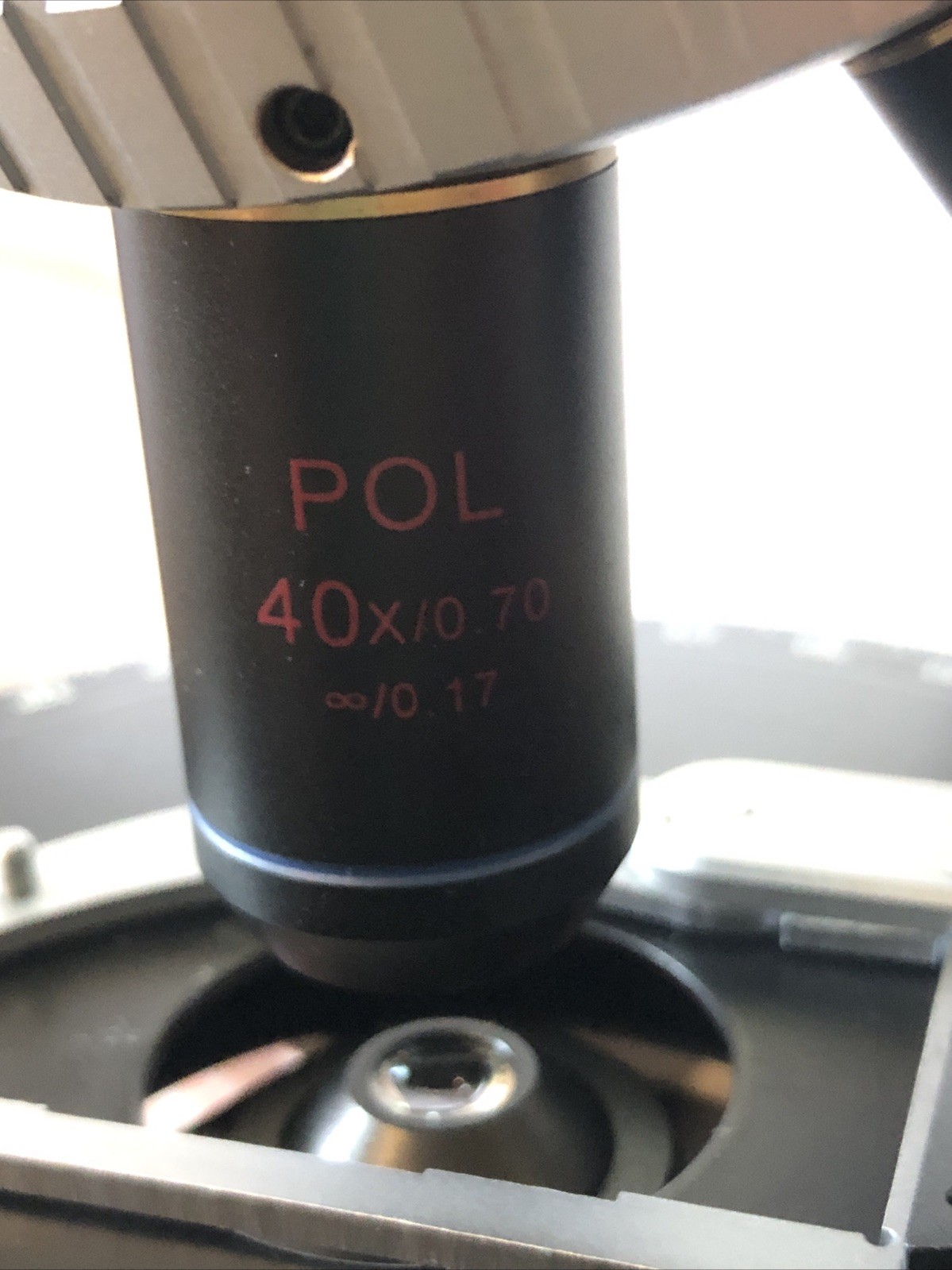 Simtrum Polarizing Microscope 203i Trinocular Camera/Bertrand/4-10-40-60 Extras!