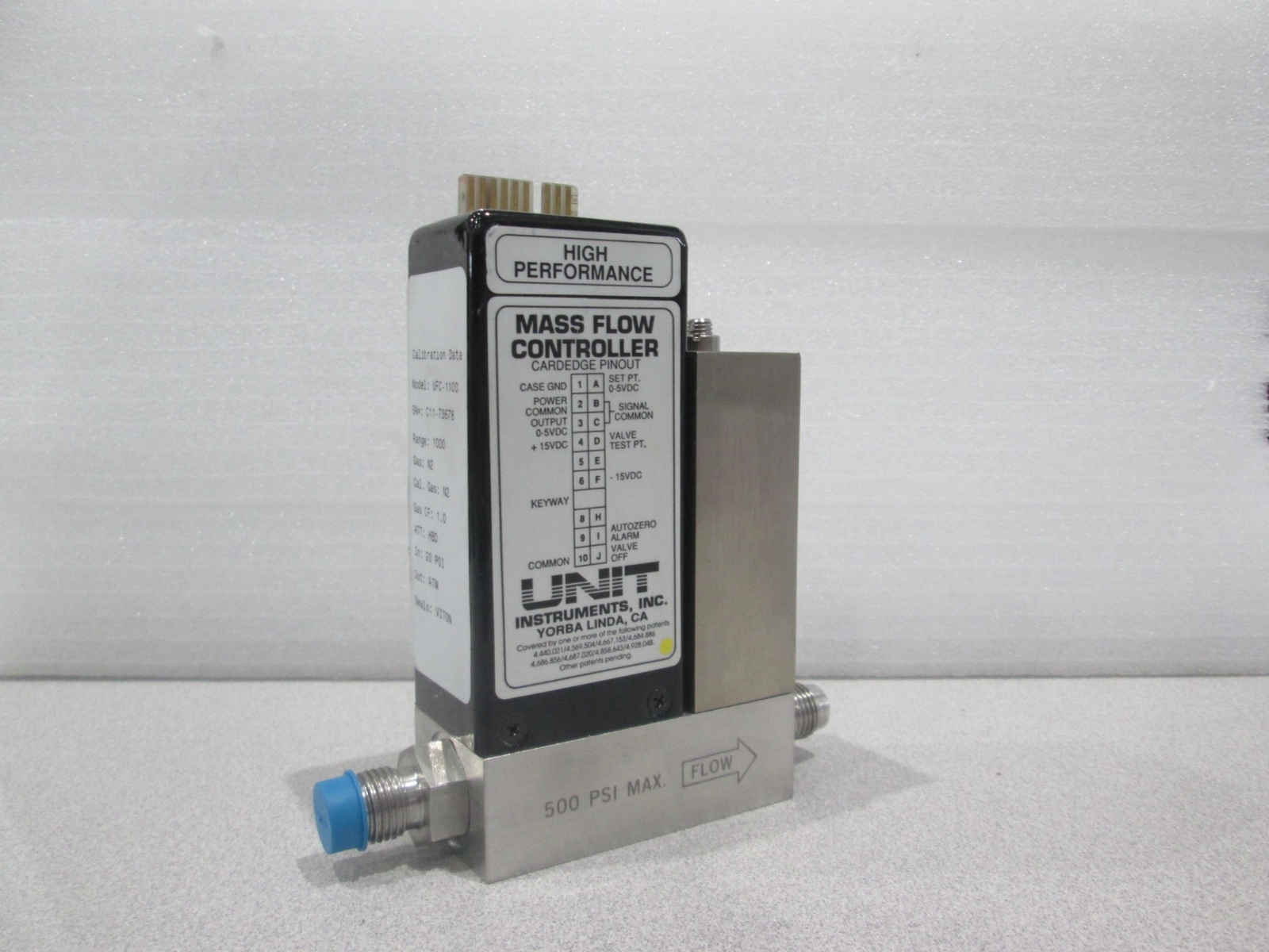 Unit, UFC-1100, Range 1000, Gas N2, Used