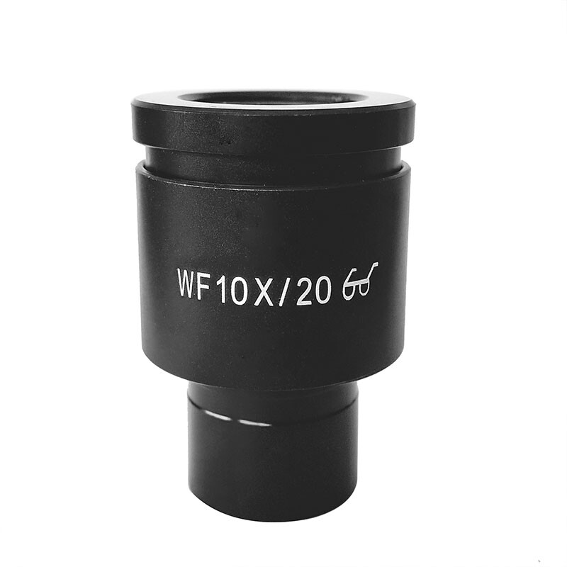 10X Plan Wide Field Eyepiece Diopter Adjustable 23.2mm for Biological Microscope