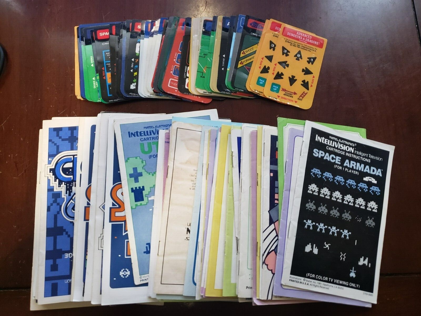 Intellivision Overlay, Game Manual and Catalog Lot - Pick Your Favs Combo S&H