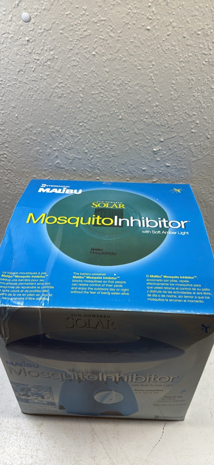 Malibu Mosquito Inhibitor Battery Powered Black Mosquitoes 100sq ft