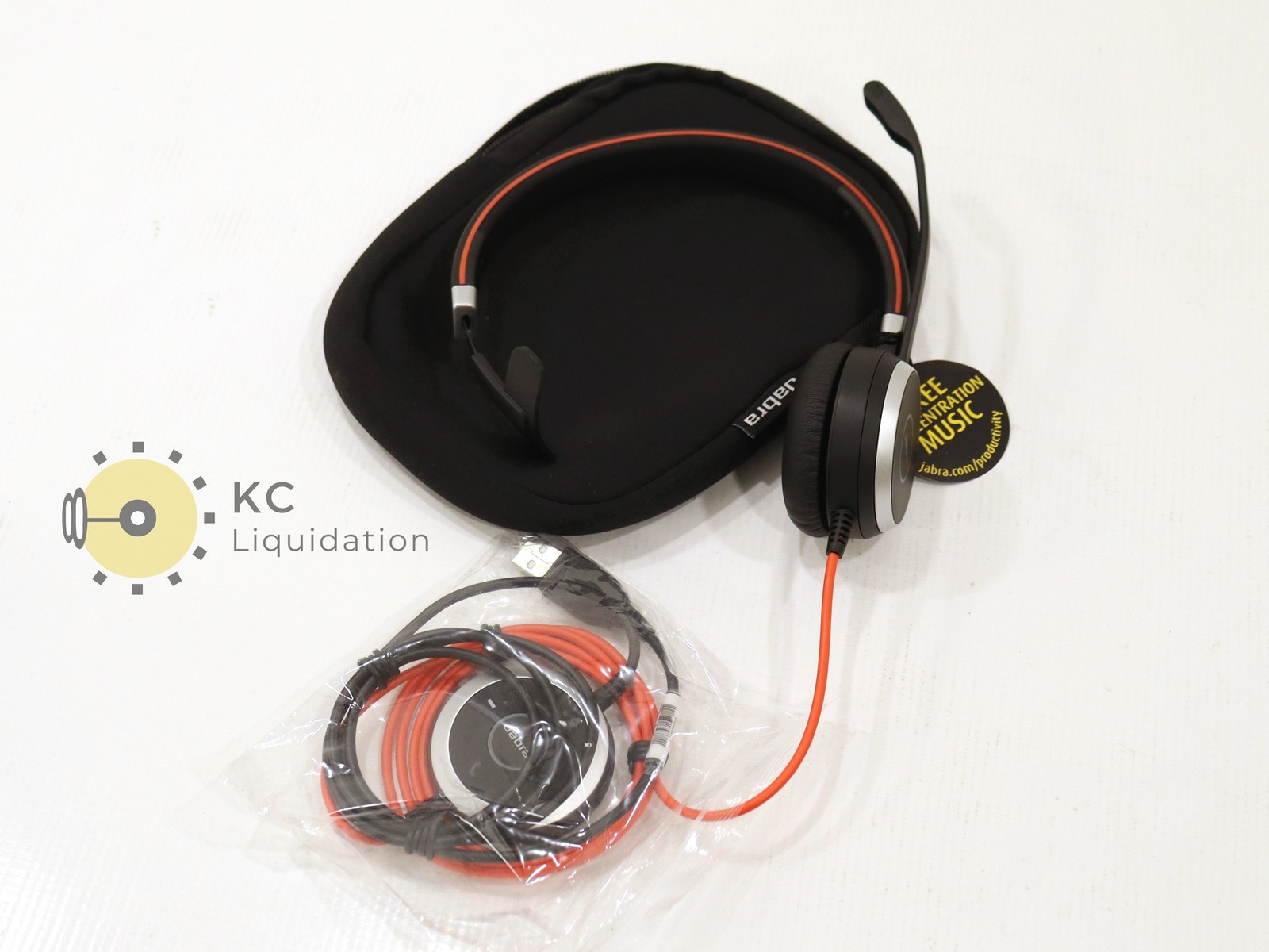 Jabra ENC010 USB Single Ear Headset Black/Red