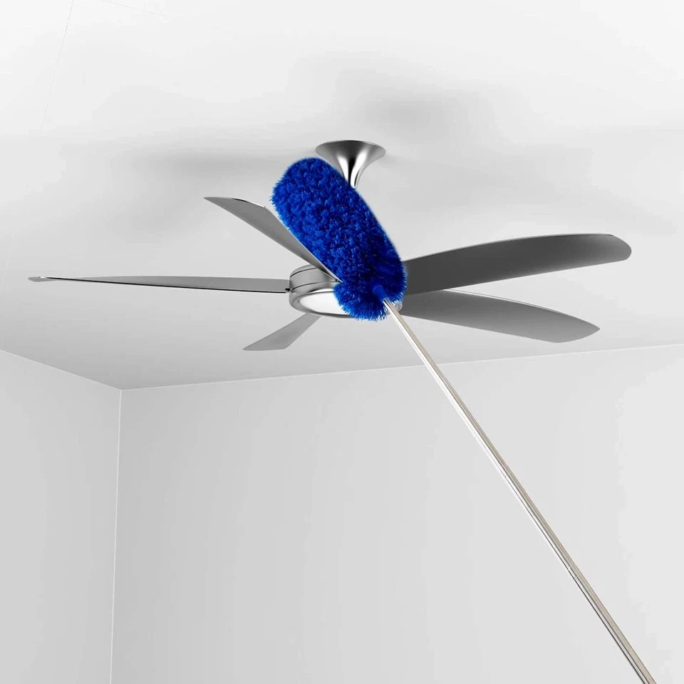 Microfiber Ceiling Fan Duster-Cobweb Cleaner Brush Kit Telescopic Extension Pole