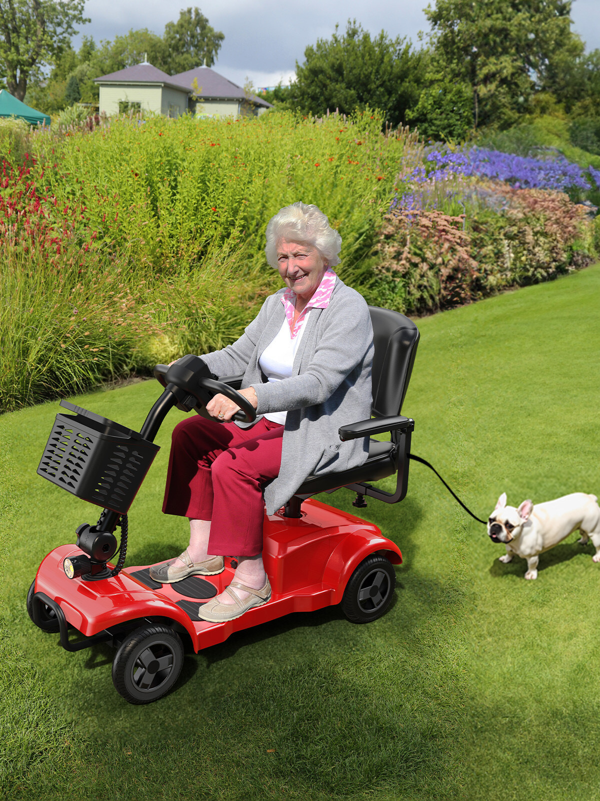 2025 Mobility Scooter, Electric Power Mobile Scooters Red