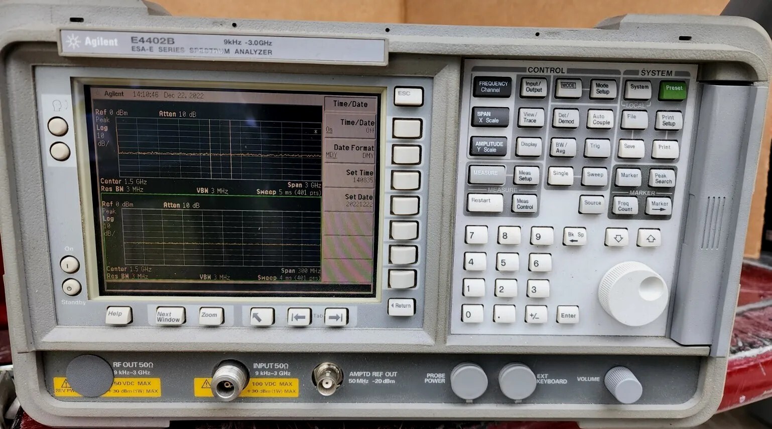 HP /Agilent/Keysight E4402B ESA-E Series 9kHz to 3GHz Spectrum Analyzer w/GPIB