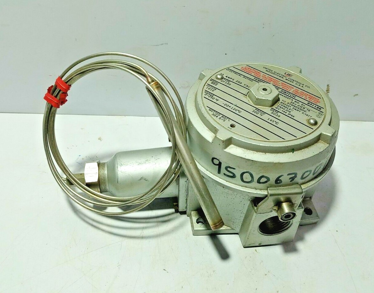 United Electric QF120 Temperature Switch Range 0-250◦F Proof 300◦F