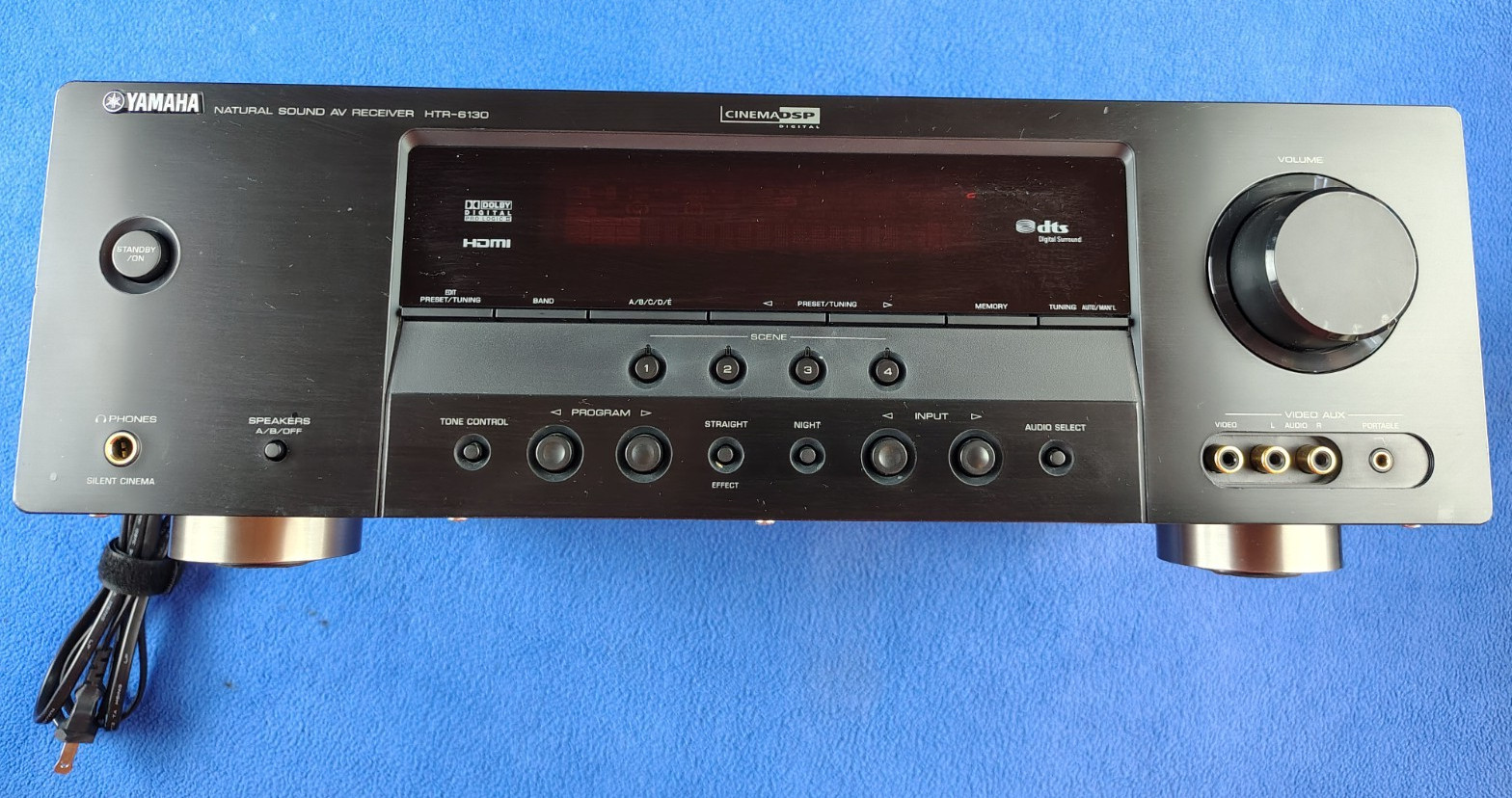 Yamaha HTR-6130 240 Watt 5.1 Channel Home Theater Receiver HDMI Tested WORKING