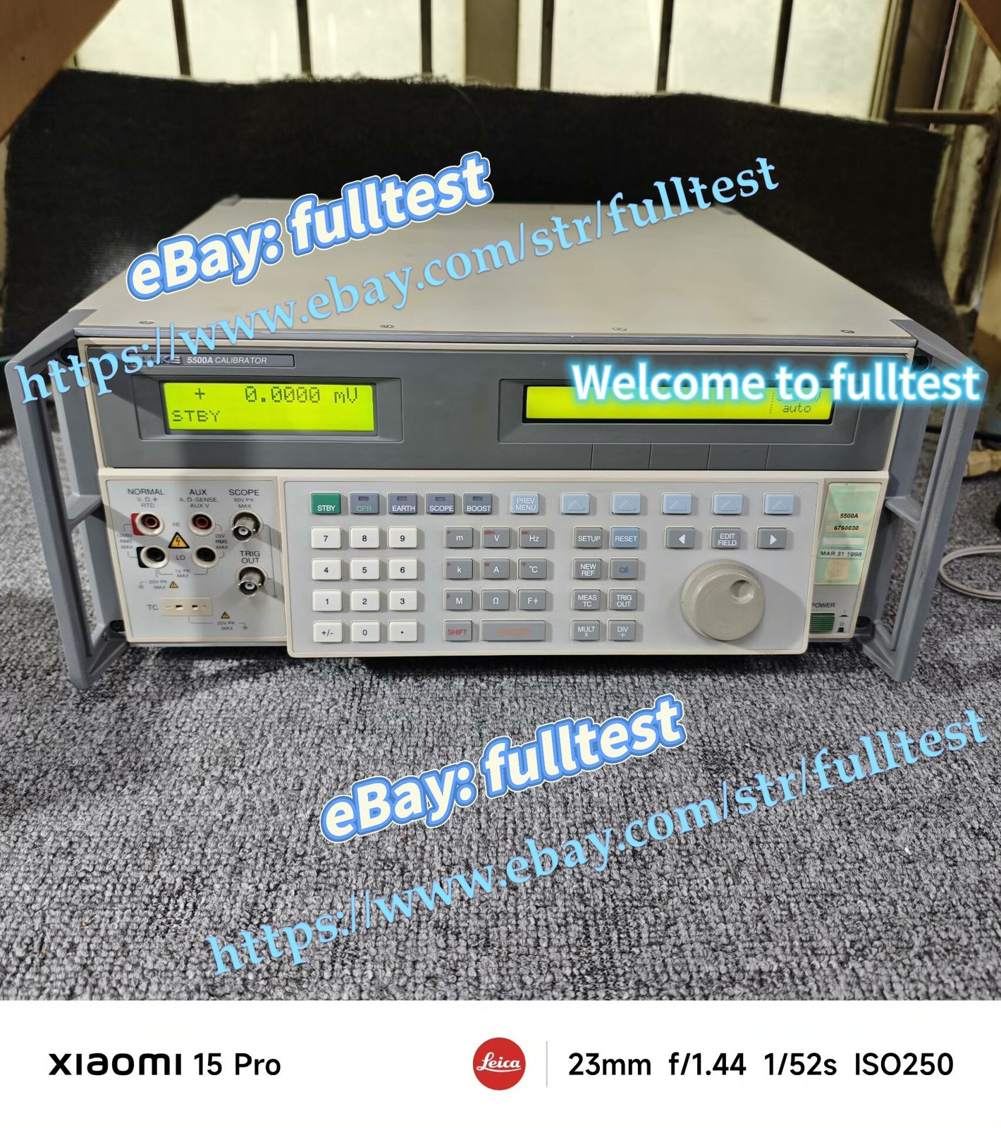 1PCS Fluke 5500a multifunctional calibrator -fulltest