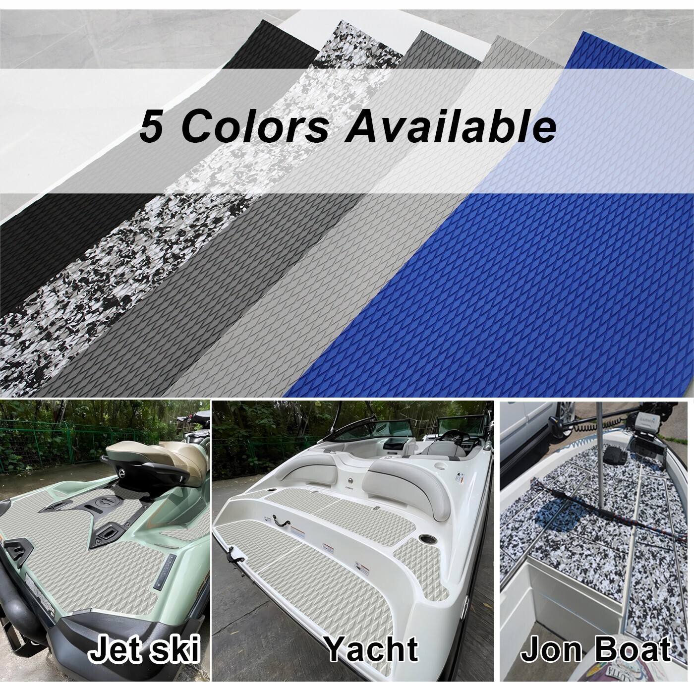 Diamond EVA Foam Boat Flooring Sheet Marine Sea Deck Mat 5.0mm DIY Traction Pads