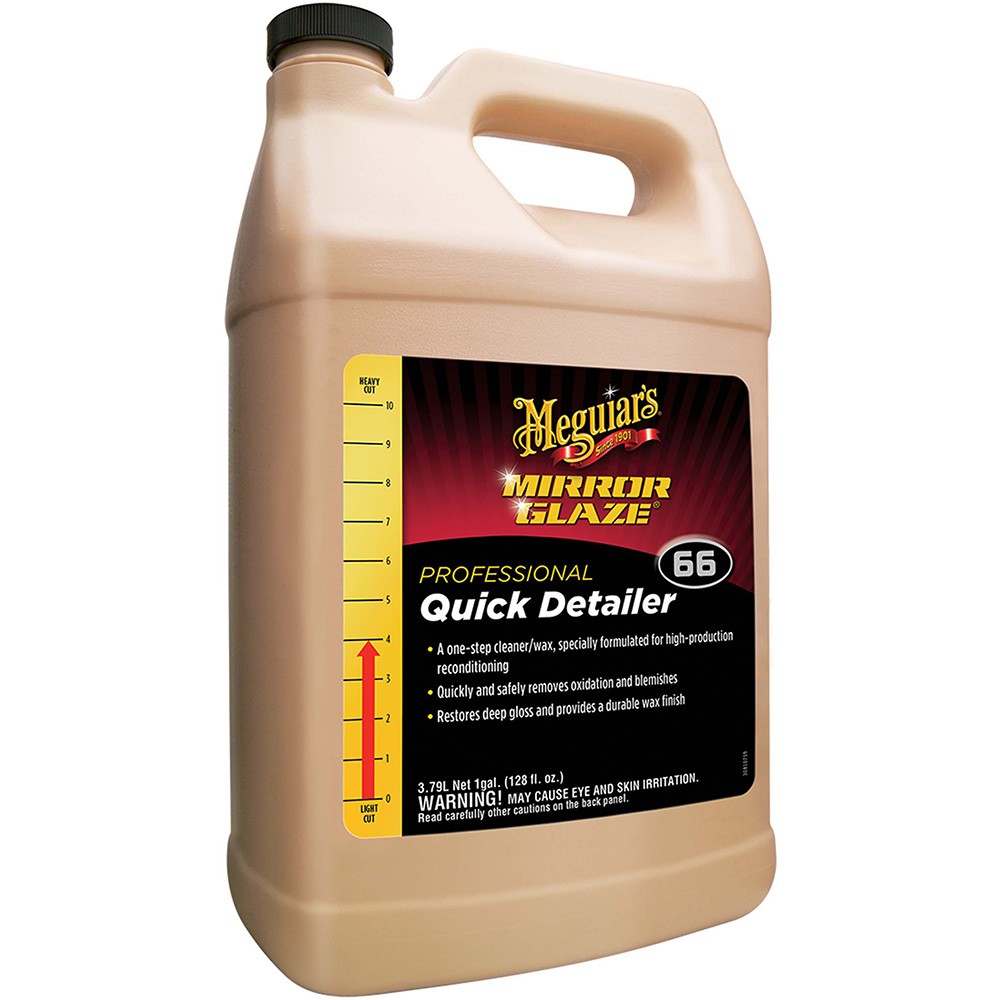 Meguiar's Mirror Glaze M6601 Quick Detailer Cleaner Wax 1 Gallon Pro Size
