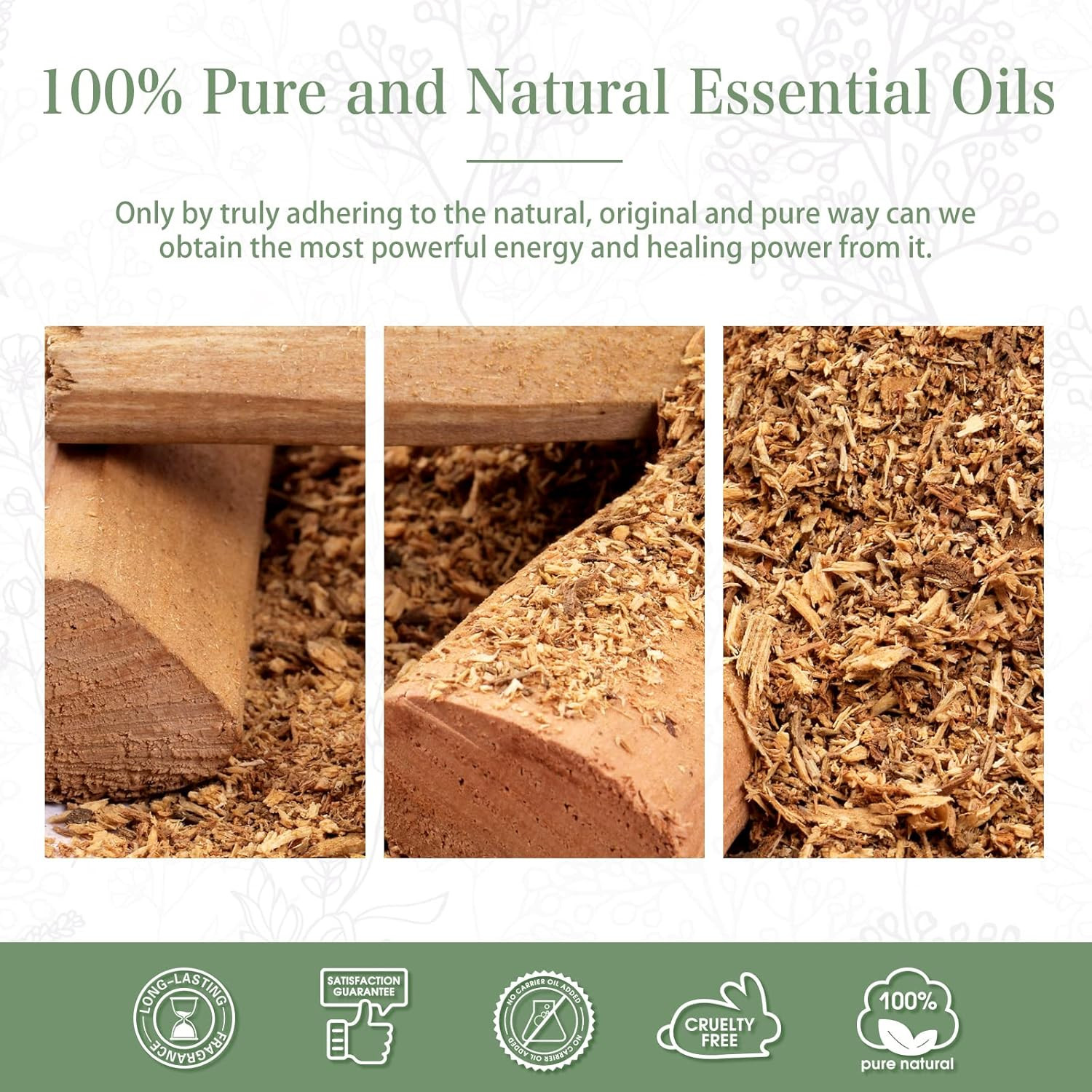 100ML Sandalwood Essential Oil, Pure Aromatherapy Essential Oils for Diffuser, H